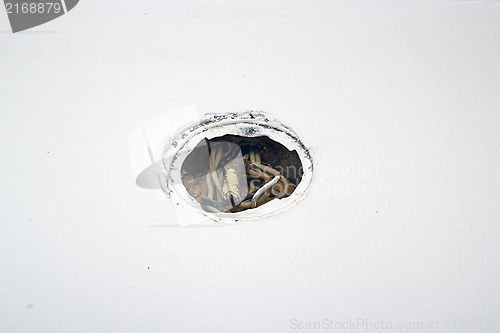 Image of unisolated electrical cables