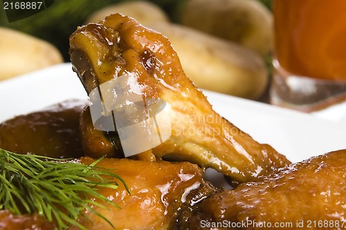 Image of Roast chicken with honey