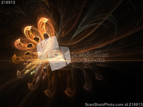Image of Dreadful flame hand - 3D fire art