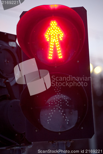 Image of red signal light 