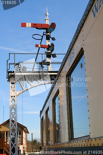 Image of Vintage Railway Carriage & Signals