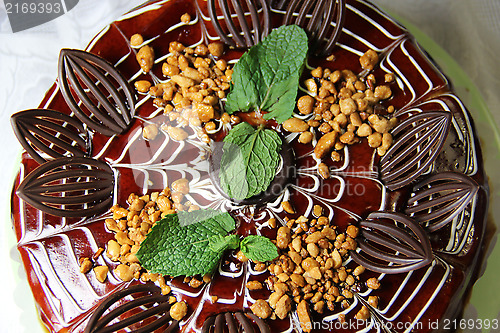 Image of Beautiful glazed caramel cake