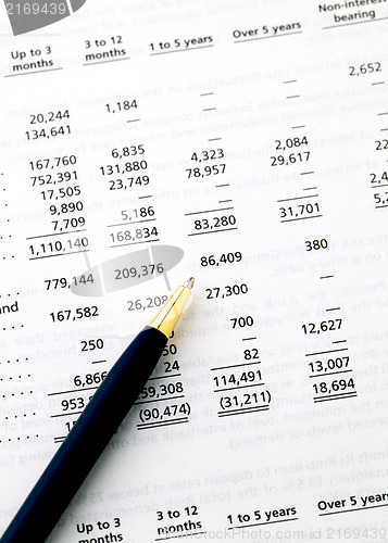 Image of accounting financial data