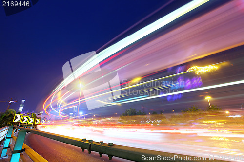 Image of Light Trails of car