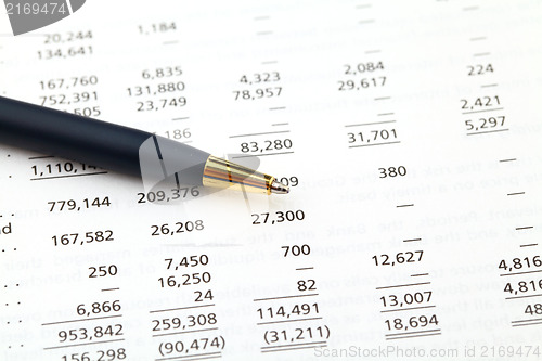 Image of accounting financial data