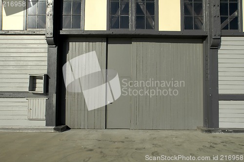 Image of warehouse door