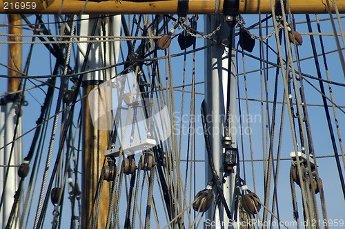 Image of sailboat detail