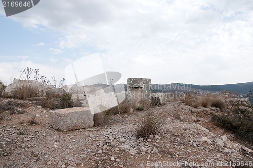 Image of Nimrod castle and Israel landscape