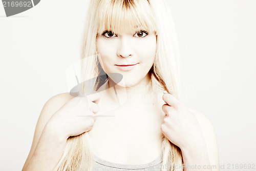 Image of Beautiful blonde woman