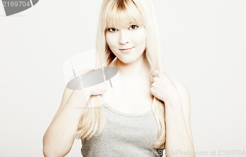 Image of Beautiful blonde woman