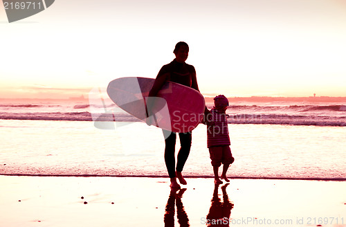 Image of Female surfer