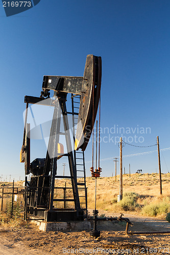 Image of Oil field in desert