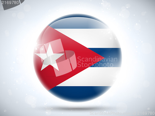 Image of Cuba Flag Glossy Button