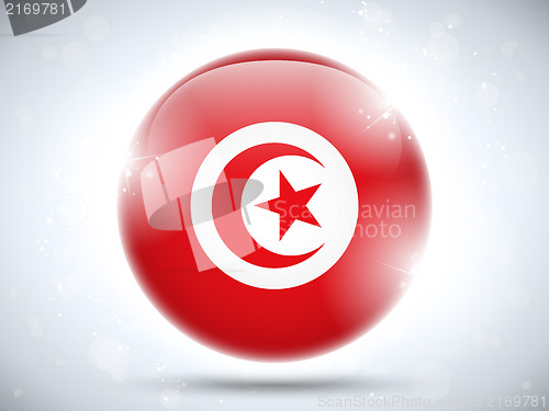 Image of Tunisia Flag Glossy Button