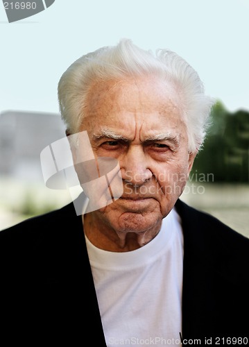 Image of Unhappy old man