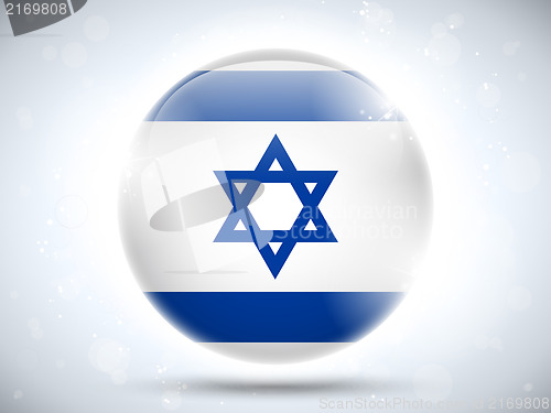 Image of Israel Flag Glossy Button