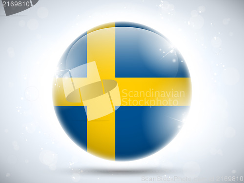 Image of Sweden Flag Glossy Button