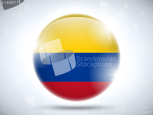 Image of Colombia Flag Glossy Button