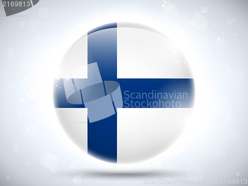 Image of Finland Flag Glossy Button