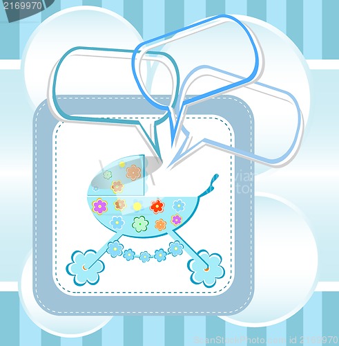 Image of Baby boy arrival announcement card