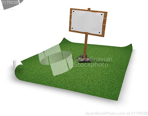 Image of blank wooden sign