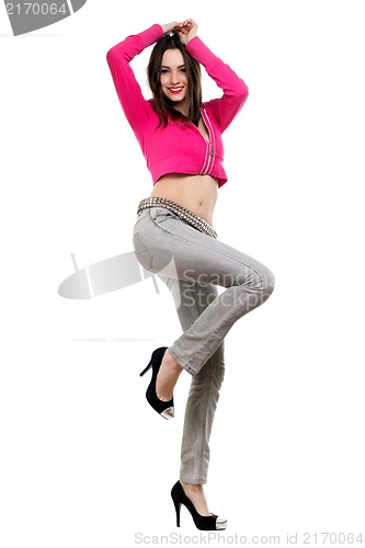 Image of Graceful smiling brunette