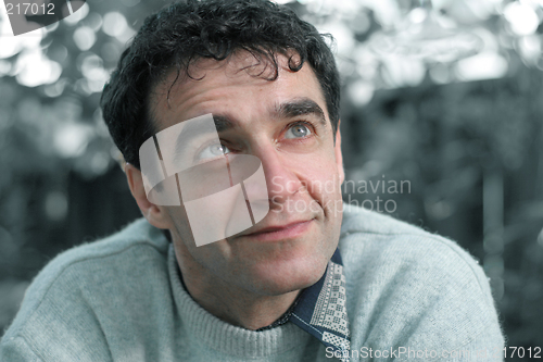 Image of Mature man with blue eyes