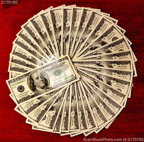 Image of Background of money for business, Finance background with dollars. Finance concept.