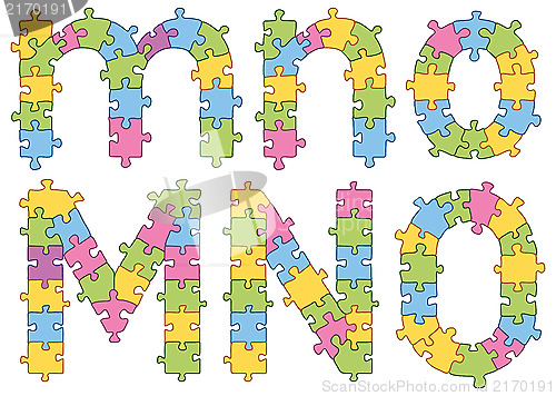 Image of Puzzle Jigsaw Alphabet Letters