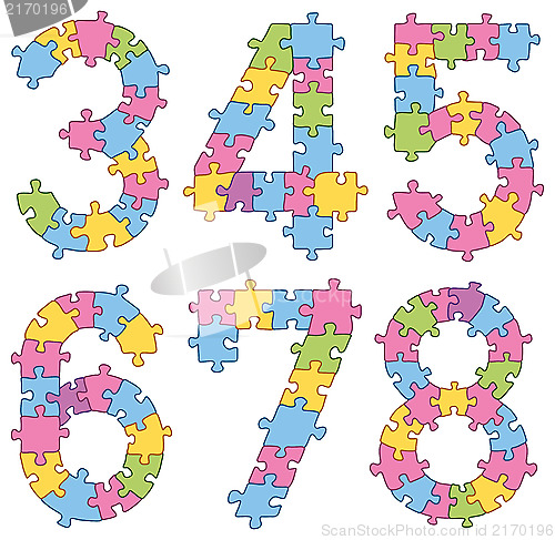 Image of Puzzle Jigsaw Alphabet Letters