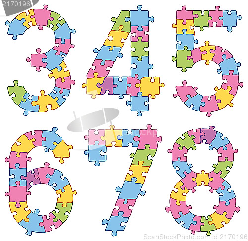 Image of Puzzle Jigsaw Alphabet Letters