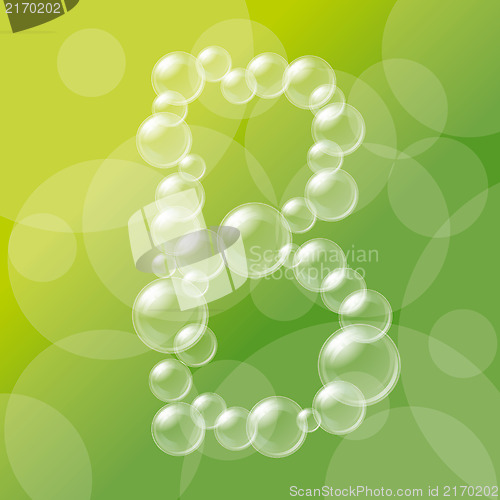 Image of Transparent Bubbles Alphabet