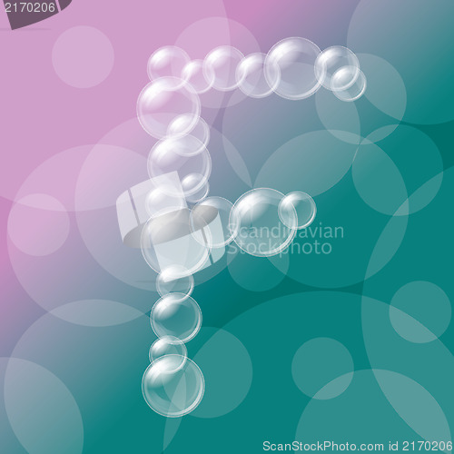 Image of Transparent Bubbles Alphabet