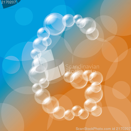 Image of Transparent Bubbles Alphabet