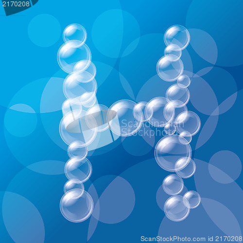 Image of Transparent Bubbles Alphabet