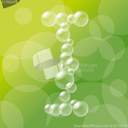 Image of Transparent Bubbles Alphabet