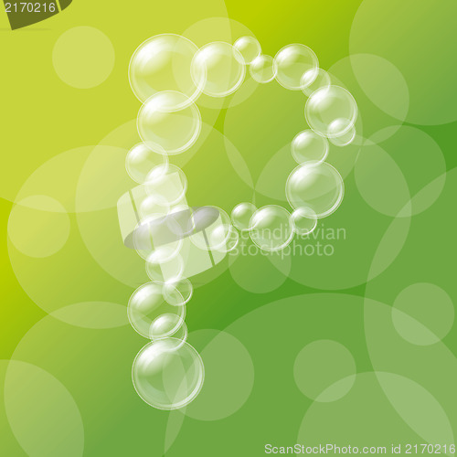 Image of Transparent Bubbles Alphabet