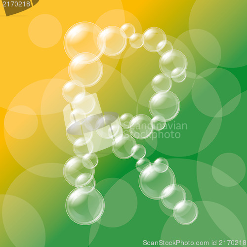 Image of Transparent Bubbles Alphabet