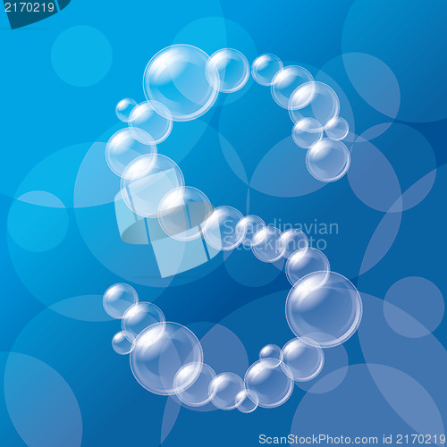 Image of Transparent Bubbles Alphabet