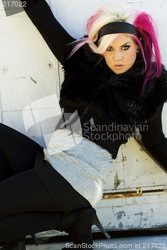 Image of Punk Gothic Fashion Model