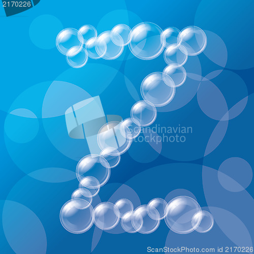 Image of Transparent Bubbles Alphabet