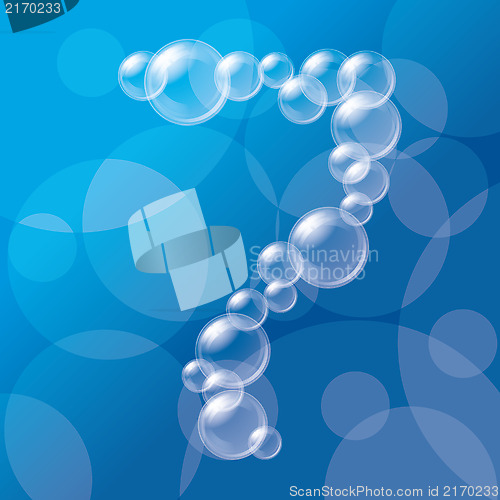 Image of Transparent Bubbles Alphabet 33
