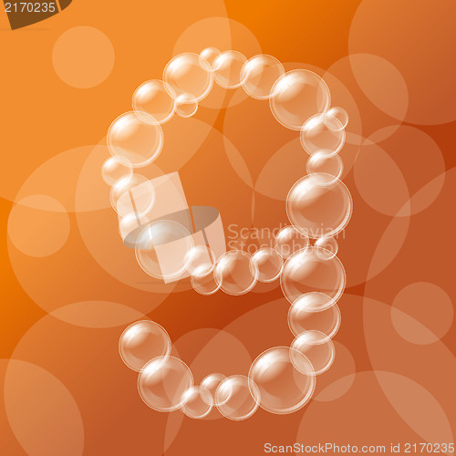 Image of Transparent Bubbles Alphabet 35