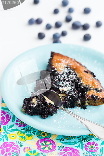 Image of Blueberry pie slice