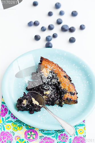 Image of Blueberry pie slice