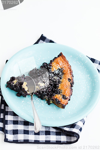 Image of Blueberry pie slice