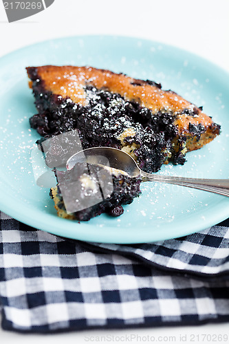 Image of Blueberry pie slice