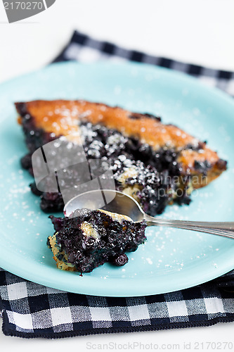 Image of Blueberry pie slice