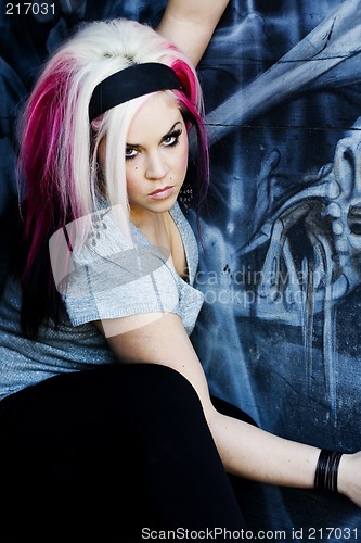 Image of Punk Gothic Fashion Model