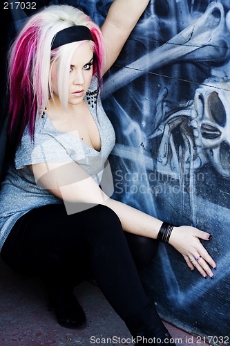 Image of Punk Gothic Fashion Model